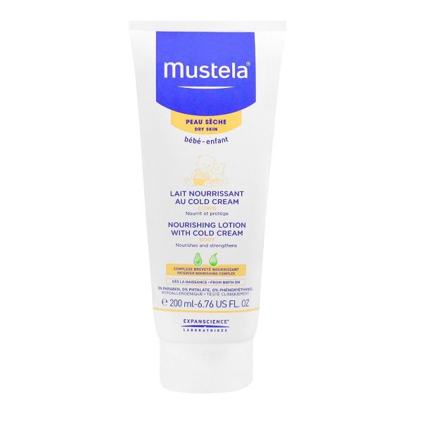 Mustela Lait nourrissant au cold cream hydrate nourrit et protège la