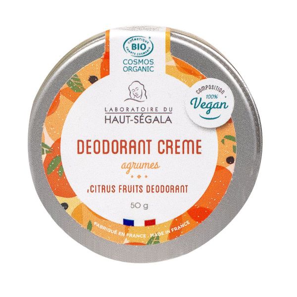 Déodorant crème agrumes bio 50g