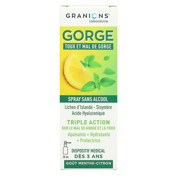 Gorge spray toux et mal de gorge 20ml